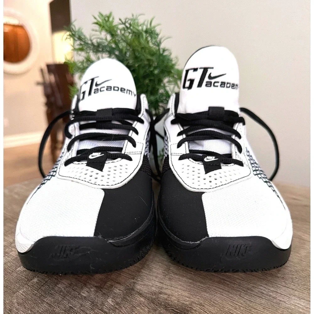 Nike Air Zoom GT‎ Cut Academy Basketball Shoes White Black Mens 7.5 Sneakers